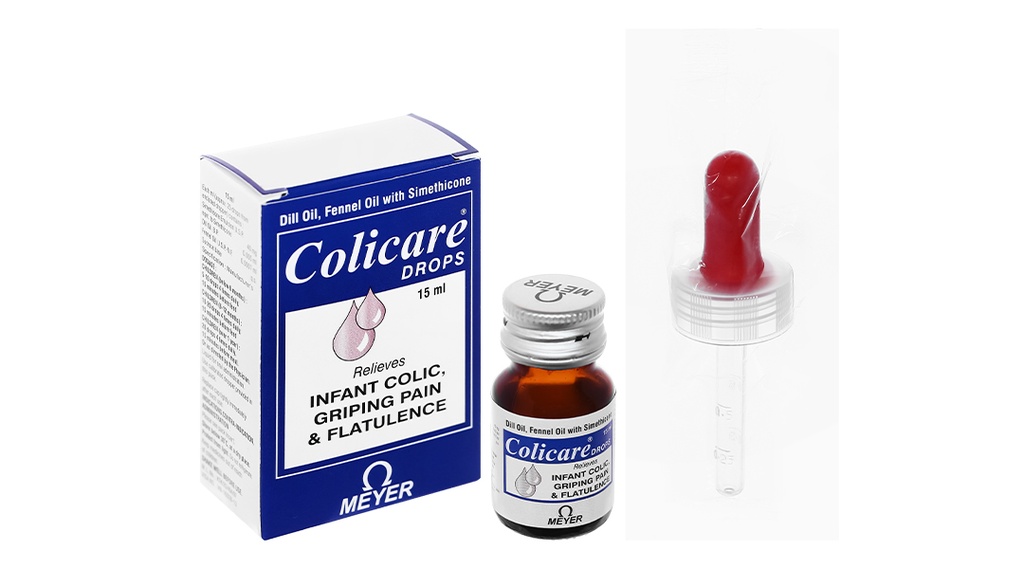Nhũ tương nhỏ giọt Colicare drops trị triệu chứng đầy bụng, khó tiêu chai 15ml