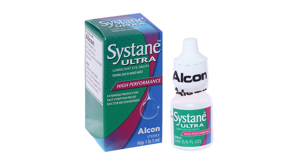 Dung dịch nhỏ mắt Systane Ultra giảm các chứng kích ứng mắt, khô mắt lọ 5ml