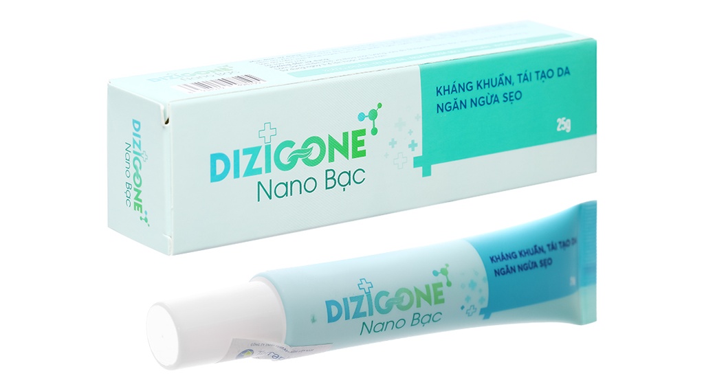 Kem Dizigone Nano Bạc kháng khuẩn, ngừa sẹo tuýp 25g