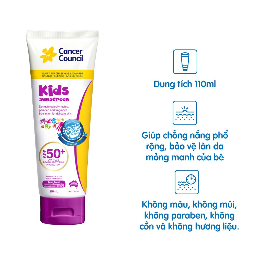 Kem chống nắng trẻ em Cancer Council (110ml)