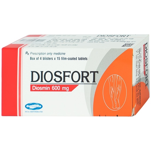[TIMA025] Thuốc Diosfort Savi điều trị bệnh suy tĩnh mạch mạn tính (4 vỉ x 15 viên)