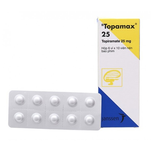[ANTH044] Thuốc Topamax 25 Janssen điều trị động kinh cục bộ, dự phòng đau nửa đầu (6 vỉ x 10 viên)