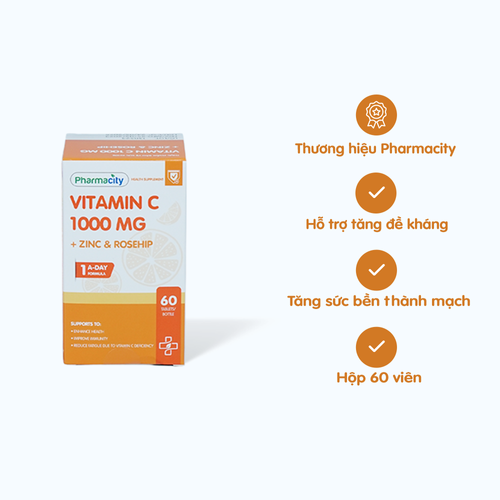 [VITA058] Viên nén sủi bọt Bocalex C 1000 phòng và trị thiếu vitamin C (tuýp 10 viên)