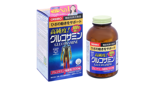 [TPCN014] Orihiro Glucosamine hỗ trợ bảo vệ khớp, giúp khớp hoạt động linh hoạt lọ 900 viên