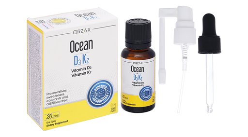 [TPCN018] Xịt Ocean D3K2 bổ sung vitamin giúp xương và răng chắc khỏe chai 20ml