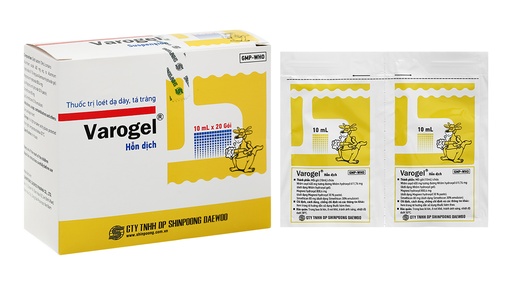 [DDTH038] Hỗn dịch uống Varogel trị viêm loét dạ dày, tá tràng (20 gói x 10ml)