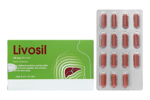 [DDTH039] Livosil 140mg hỗ trợ trị bệnh lý về gan (8 vỉ x 15 viên)