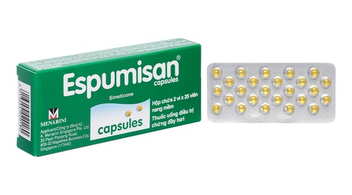 [DDTH040] Espumisan 40mg trị đầy hơi, chướng bụng (2 vỉ x 25 viên)