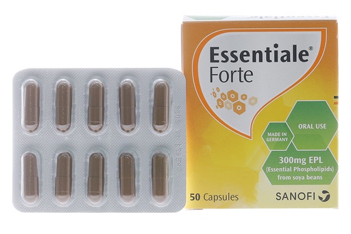 [DDTH042] Essentiale Forte 300mg cải thiện triệu chứng trong bệnh lý viêm gan (5 vỉ x 10 viên)