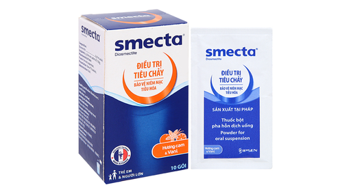 [DDTH051] Bột pha hỗn dịch uống Smecta 3g trị tiêu chảy cấp (10 gói x 3.76g)