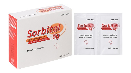 [DDTH052] Thuốc bột Sorbitol DHG 5g trị táo bón (20 gói x 5g)