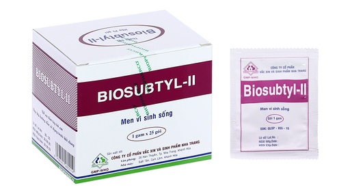 [DDTH056] Bột men vi sinh Biosubtyl-II trị tiêu chảy, viêm ruột cấp và mạn tính (25 gói x 1g)