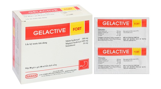 [DDTH086] Hỗn dịch uống Gelactive Fort làm dịu các triệu chứng rối loạn tiêu hóa (30 gói x 10ml)