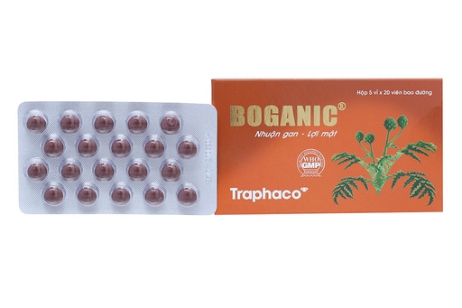 [DDTH091] Viên bao đường Boganic hỗ trợ trị suy giảm chức năng gan, viêm gan (5 vỉ x 20 viên)
