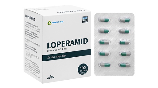 [DDTH095] Loperamid Agimexpharm 2mg trị hàng đầu trong tiêu chảy cấp (10 vỉ x 10 viên)