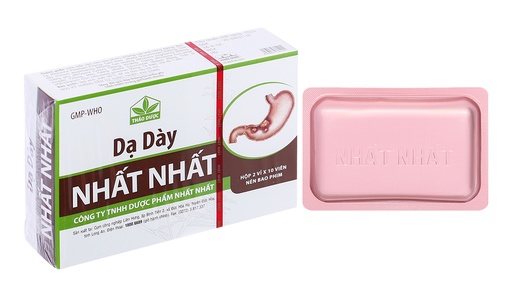 [DDTH098] Dạ Dày Nhất Nhất trị viêm loét dạ dày, tá tràng, rối loạn tiêu hóa (2 vỉ x 10 viên)