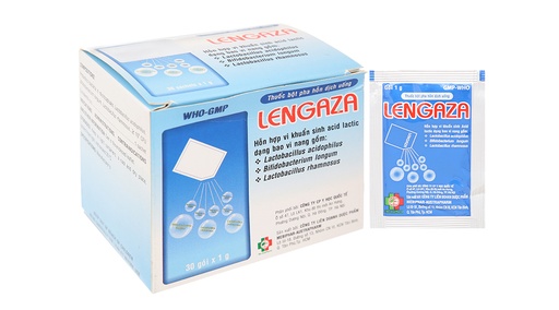 [DDTH102] Bột pha hỗn dịch Lengaza bổ sung lợi khuẩn đường tiêu hóa (30 gói x 1g)