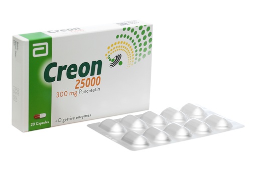 [DDTH106] Creon 25000 bổ sung men tụy (2 vỉ x 10 viên)