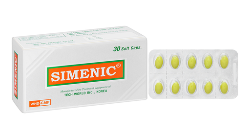 [DDTH109] Simenic trị triệu chứng đau do rối loạn chức năng đường tiêu hóa, đường mật (3 vỉ x 10 viên)