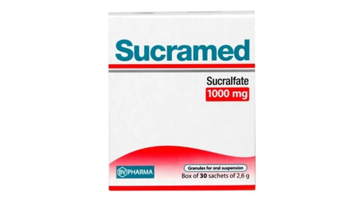 [DDTH113] Cốm pha hỗn dịch Sucramed 1000mg trị loét dạ dày, tá tràng lành tính (30 gói x 2,6g)