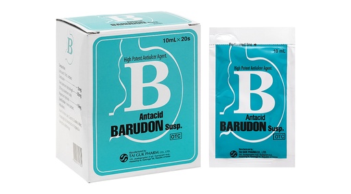 [DDTH115] Hỗn dịch uống Barudon Susp giảm đau nhanh trong viêm dạ dày (20 gói x 10ml)