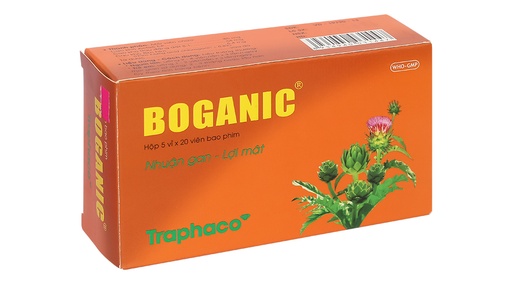 [DDTH117] Viên bao phim Boganic hỗ trợ trị suy giảm chức năng gan, viêm gan (5 vỉ x 20 viên)