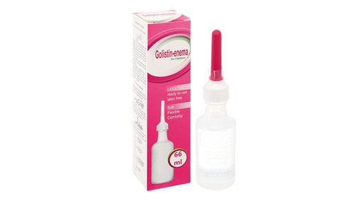 [DDTH119] Dung dịch thụt trực tràng Golistin-enema For Children trị táo bón lọ 66ml
