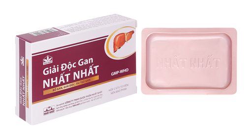 [DDTH133] Giải độc gan Nhất Nhất hỗ trợ điều trị viêm gan B, giải độc, tái tạo gan (2 vỉ x 10 viên)