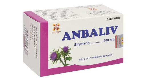 [DDTH143] Anbaliv 400mg hỗ trợ điều trị các bệnh lý ở gan, hỗ trợ tiêu hóa (6 vỉ x 10 viên)