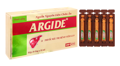[DDTH145] Argide hỗ trợ điều trị suy giảm chức năng gan, viêm gan (20 ống x 10ml)