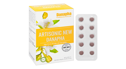 [DDTH151] Artisonic New Danapha hỗ trợ trị viêm gan, vàng da, dị ứng (10 vỉ x 10 viên)