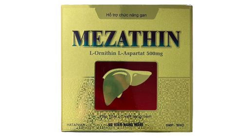 [DDTH152] Mezathin 500mg điều trị hỗ trợ viêm gan, xơ gan, gan nhiễm mỡ (12 vỉ x 5 viên)