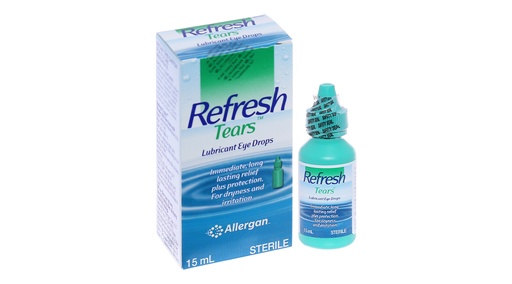 [EYE004] Dung dịch nhỏ mắt Refresh Tears 0.5% giảm kích ứng mắt, khô mắt lọ 15ml