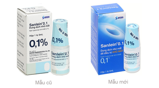 [EYE007] Dung dịch nhỏ mắt Sanlein 0.1% trị rối loạn biểu mô kết-giác mạc lọ 5ml