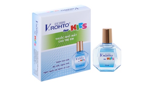 [EYE011] Dung dịch nhỏ mắt V.Rohto For Kids giảm mỏi mắt, sung huyết kết mạc lọ 13ml