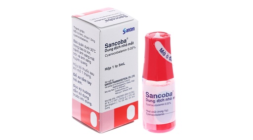 [EYE012] Dung dịch nhỏ mắt Sancoba 0.02% cải thiện chứng mỏi mắt do điều tiết lọ 5ml