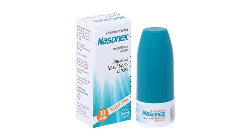 [EYE039] Thuốc xịt mũi Nasonex 0.05% trị viêm mũi dị ứng, viêm xoang chai 60 liều