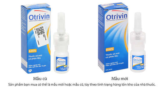 [EYE041] Dung dịch xịt mũi Otrivin 0.05% giảm triệu chứng nghẹt mũi, viêm mũi dị ứng chai 10ml