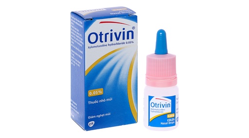 [EYE044] Dung dịch nhỏ mũi Otrivin 0.05% giảm triệu chứng nghẹt mũi chai 10ml