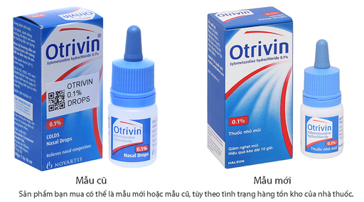 [EYE045] Dung dịch nhỏ mũi Otrivin 0.1% giảm triệu chứng nghẹt mũi, viêm mũi dị ứng chai 10ml
