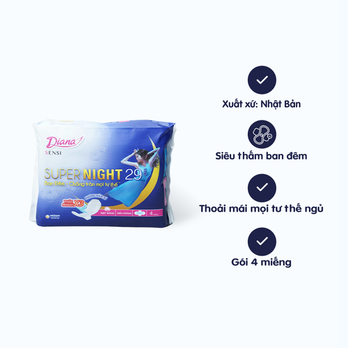 [PK003] Băng Vệ Sinh DIANA SENSI Siêu Mỏng Cánh (8 Miếng)