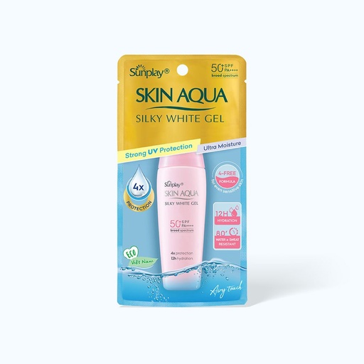 [KCN009] Kem Chống Nắng SUNPLAY Skin Aqua Silky White Gel Dưỡng Da Sáng (Tuýp 25g)