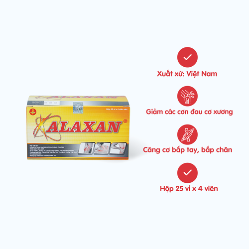[ANAL047] Viên nén Paracetamol 650mg Mediplantex giảm đau từ nhẹ đến vừa và hạ sốt (10 vỉ x 10 viên)