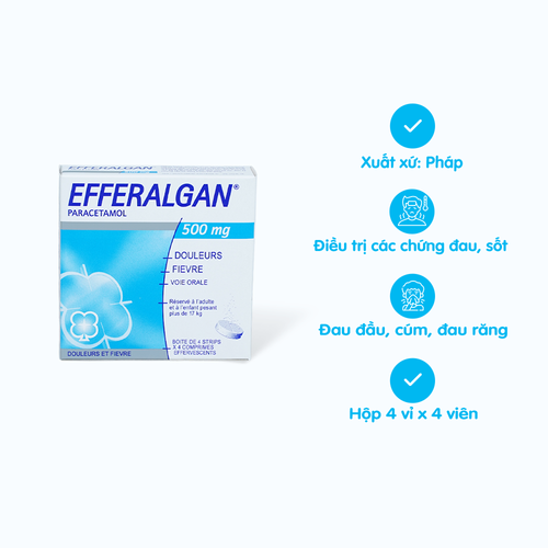 [ANAL061] Cốm sủi bọt Parazacol 250mg dùng trong các trường hợp đau từ nhẹ đến vừa, hạ sốt (hộp 12 gói)